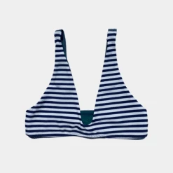 Brasilia Reversible Bikini Top - Navy Stripe -Swim Supply Store Brasilia Stripe Top 01