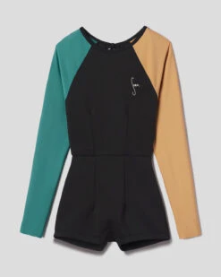 Dara Surf Suit - Juniper -Swim Supply Store Dara Juniper Black Blue Orange Long Sleeve Surf Suit UV Protection Swim Suit 9