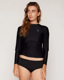 Doheny Rashguard - Black -Swim Supply Store Doheny Black Rashguard Long Sleeve Sun Protection 1