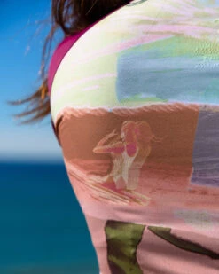 Doheny Rashguard - Ryde -Swim Supply Store Doheny Ryde Multicolor Pattern Red Green Rashguard Long Sleeve Sun Protection 4