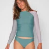Doheny Rashguard - Wellness 1 Doheny Rashguard - Wellness -Swim Supply Store Doheny Wellness Blue Gray Rashguard Long Sleeve Sun Protection 1