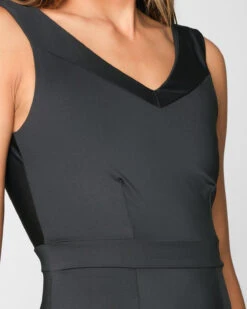 Frida One Piece - Black -Swim Supply Store Frida Black Swim Suit One Piece V Neck 2