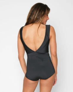 Frida One Piece - Black -Swim Supply Store Frida Black Swim Suit One Piece V Neck 3