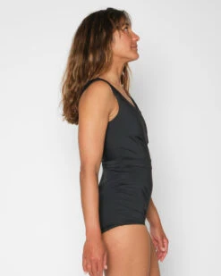 Frida One Piece - Black -Swim Supply Store Frida Black Swim Suit One Piece V Neck 4