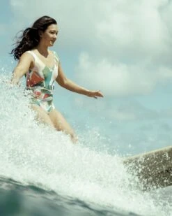 Frida One Piece - Brisa -Swim Supply Store Frida Brisa Multicolor Floral Pattern Swim Suit One Piece V Neck 3