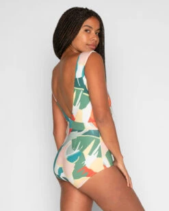 Frida One Piece - Brisa -Swim Supply Store Frida Brisa Multicolor Floral Pattern Swim Suit One Piece V Neck 5