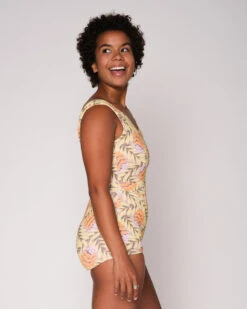 Frida One Piece - Roma -Swim Supply Store Frida Roma Multicolor Floral Pattern Swim Suit One Piece V Neck 5