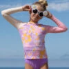 Girls Doheny Rashguard - Aria -Swim Supply Store SEEAGIRLS Doheny Rashguard Aria VP 4X5 4