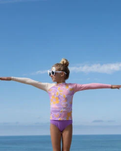 Girls Doheny Rashguard - Aria 11 Girls Doheny Rashguard - Aria -Swim Supply Store SEEAGIRLS Doheny Rashguard Aria VP 4X5 5