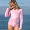 Girls Palmas One Piece - Shortcake -Swim Supply Store SEEAGIRLS Palmas Surfsuit Shortcake VP 4X5 1 2