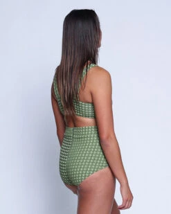 Georgia High Waist Bikini Bottom - Shamrock 13 Georgia High Waist Bikini Bottom - Shamrock -Swim Supply Store SEEA Georgia BikiniTop Shamrock 4X5 3