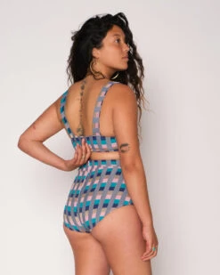 Georgia High Waist Bikini Bottom - Antibes -Swim Supply Store SEEA Georgia Bikini Antibes 4X5 7