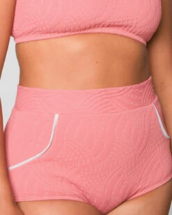 Georgia High Waist Bikini Bottom - Flamingo -Swim Supply Store SEEA Georgia Bikini Flamingo 4X5 11