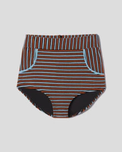 Georgia High Waist Bikini Bottom - Miles -Swim Supply Store SEEA Georgia Bikini Miles Bottom Pinwall 4X5 1