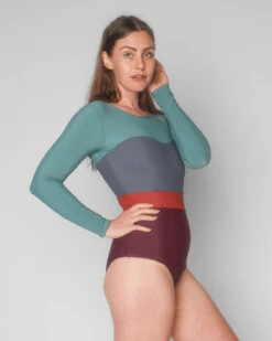 Hermosa One Piece - Mulberry -Swim Supply Store SEEA Hermosa Surfsuit Mullberry 4X5 3