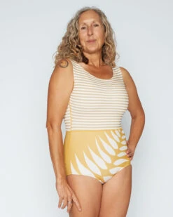 Lido One Piece - Gold Leaf -Swim Supply Store SEEA Lido Onepiece Goldleaf 4X5 59