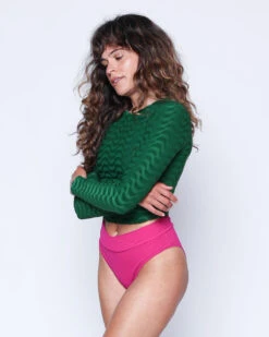 Palomar Crop Rashguard - Piscis -Swim Supply Store SEEA Palomar CropTopRashguard Piscis 4X5 4