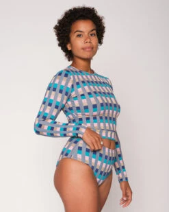 Palomar Crop Top Rashguard - Antibes -Swim Supply Store SEEA Palomar Rashguard Antibes 4X5 2