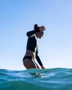 Palomar Crop Top Rashguard - Black 27 Palomar Crop Top Rashguard - Black -Swim Supply Store SEEA Palomar Rashguard Black LS 4X5 1