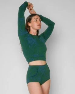 Palomar Crop Top Rashguard- Jardim -Swim Supply Store SEEA Palomar Rashguard Jardim 4X5 2