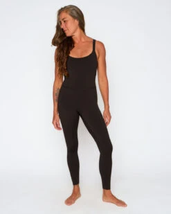 Penelope Bodysuit - Black (Recycled) -Swim Supply Store SEEA Penelope Bodysuit Black 5