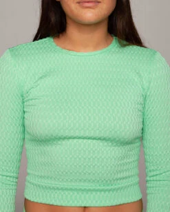 Palomar Crop Top Rashguard - Yerba -Swim Supply Store SEEA SP21 Palomar Yerba 6