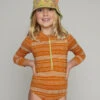 Sandpiper Kids Bodysuit - Apricot -Swim Supply Store SEEA Sandpiper Girls Apricot 4X5 4
