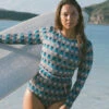 Palomar Crop Top Rashguard - Antibes -Swim Supply Store SP22 Lombok HollyJan 72