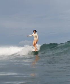 Palomar Crop Rashguard - Pebble -Swim Supply Store SS24 MeleEvaNaomi Sayulita CaraBram 2